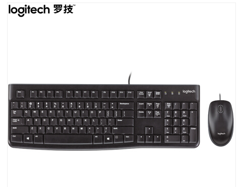 北京晟泰贸易有限公司商城-罗技（Logitech）MK120 键鼠套装 有线键鼠套装 办公键鼠套装 电脑键盘 笔记本键盘 联想全尺寸 黑色